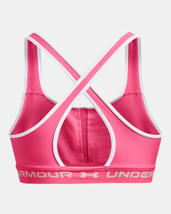 Soutien-gorge Armour® Mid Crossback Sports pour femme, Pink, pdpMainDesktop image number 10
